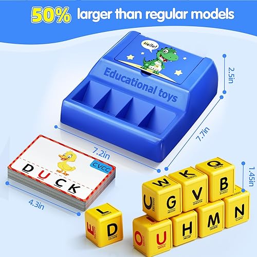 Miniatura 7 de Montessori - Juego de cartas a juego para niños de 3 a 8 años, juguetes educativos de ortografía con función de almacenamiento, regalos