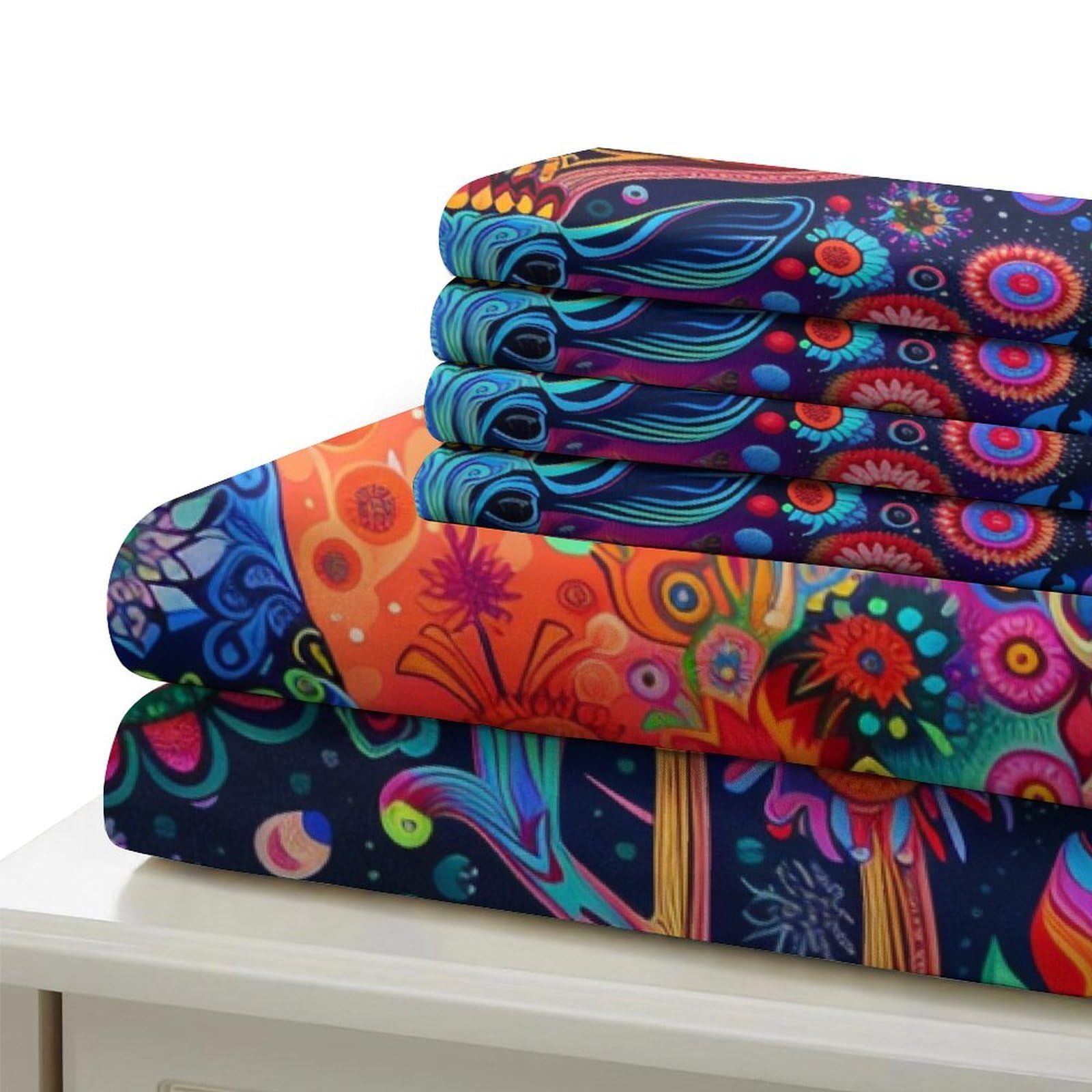 Stampato in 3D Pronipote tibetano Copertina Stampata Microfibra Disegnata Set Di Biancheria Da Letto Stile Morbido Con 2 Federe,Double（200x200cm）, Per Adolescenti E Adulti