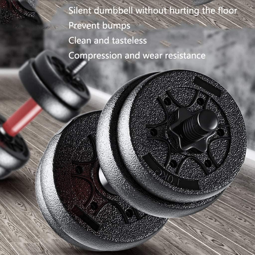 Regulowane hantle Zestaw hantli ciężarków Hantle do użytku w pomieszczeniach Wielofunkcyjne odłączane hantle Sztanga fitness Dom Regulowane obciążenie(20kg(10kg*2))