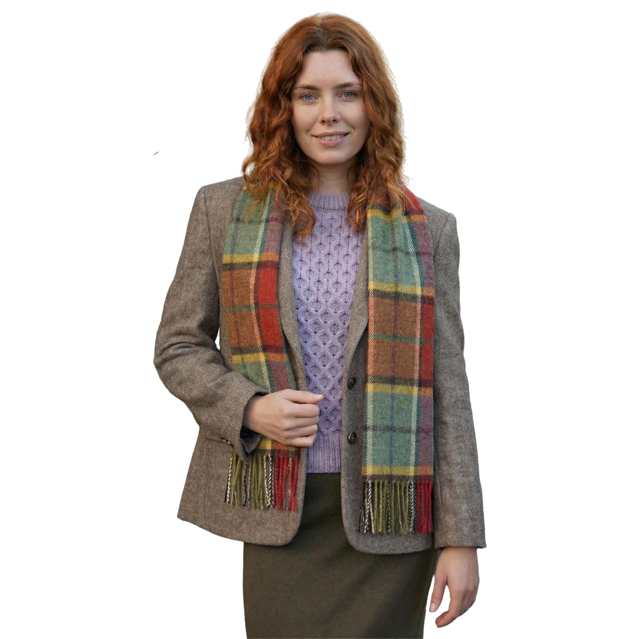 Biddy Murphy Irish Wool Tartan Scarf
