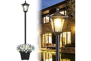 72" Solar Lamp Post Light for Outdoor Decor