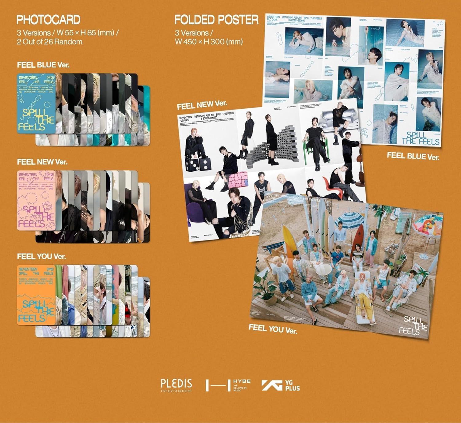 Careflection SEVENTEEN - 12th Mini Album SPILL THE FEELS Album