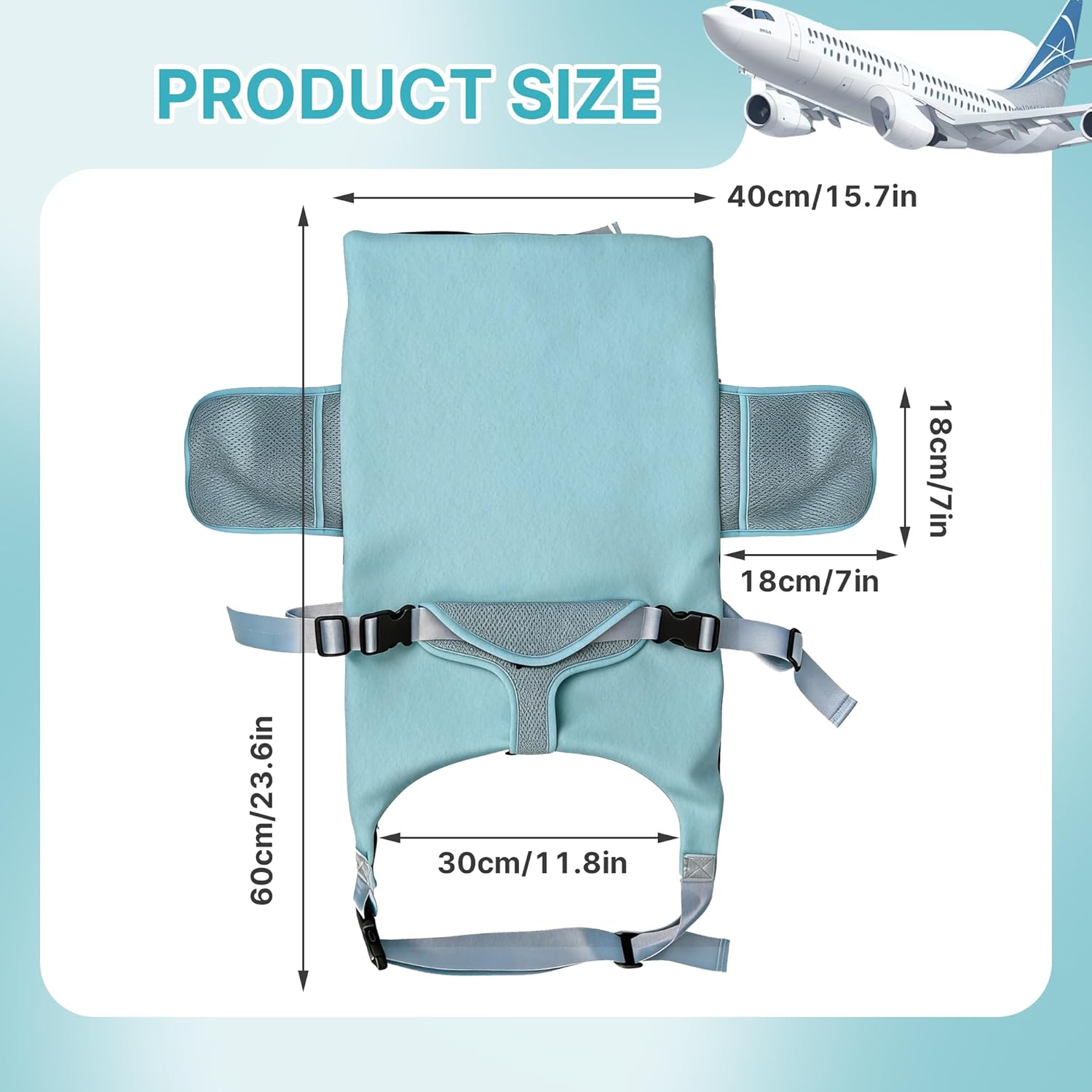 Toddler Airplane Bed, 1-12 Months Old Baby Travel Essentials for Flying, Portable Baby Airplane Bed for Flight, Suitable for Airplanes ﻿ | toddler airplane bed