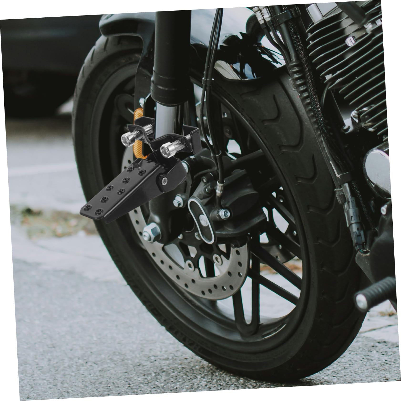 Cabilock Pedal De Motocicleta Reposapiés Delantero y Trasero Estriberas Metálicas Para Motocicleta Accesorio De Trasero Para Uso Diario y Mantenimiento Moto