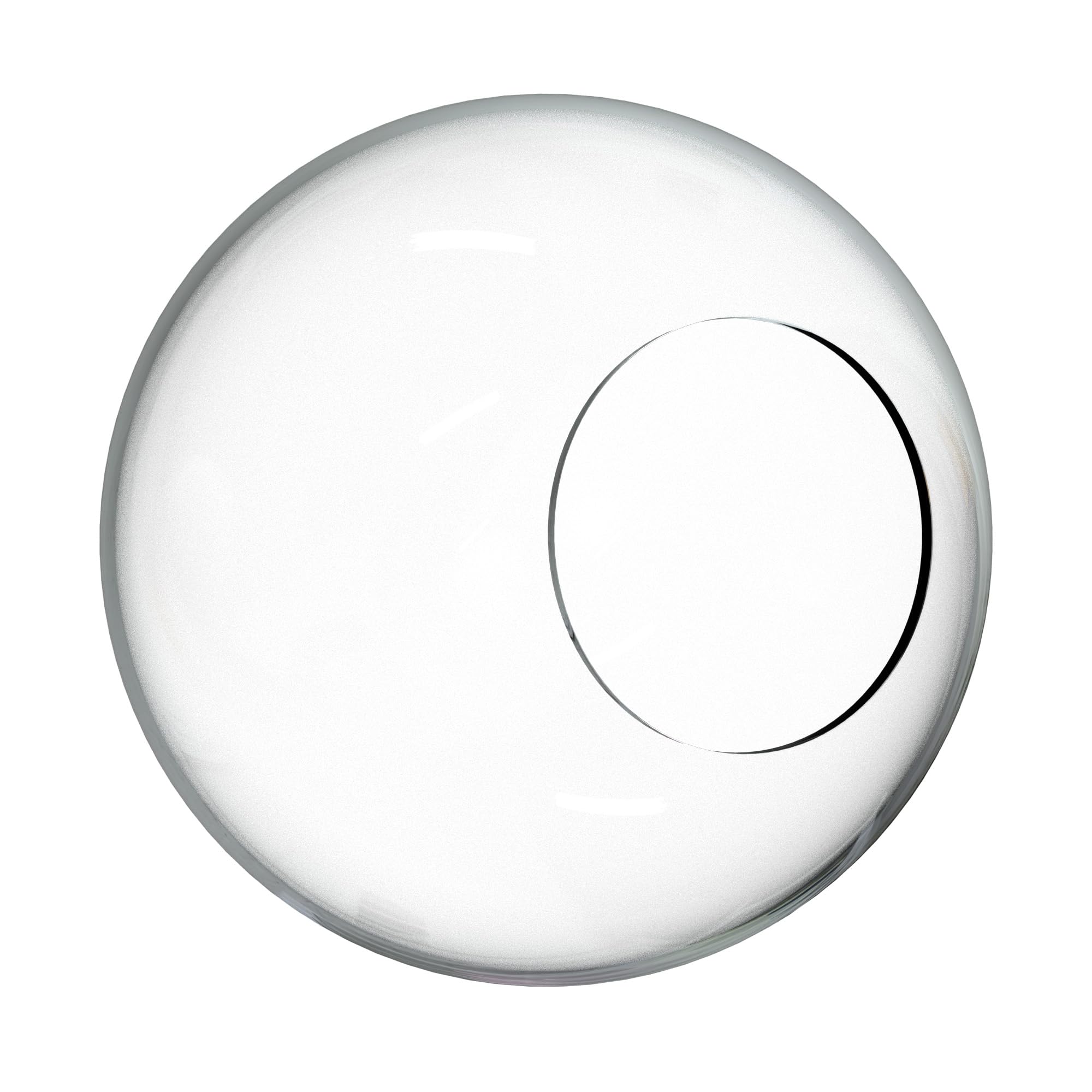 KASTLITE 12" Clear Acrylic Lamp Post Globe with 5.25" Neckless Opening