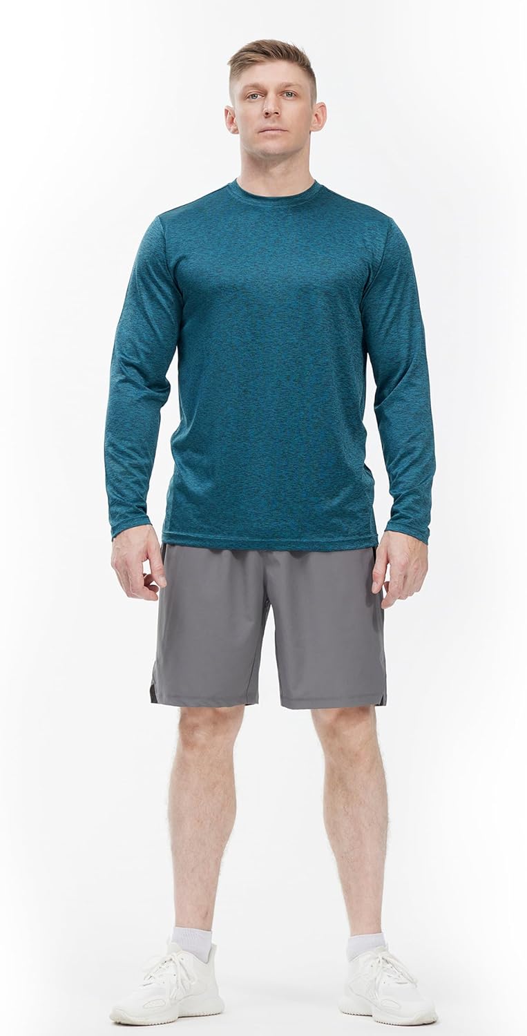 4 Pack Long Sleeve Shirts for Men Quick-Drying Moisture Wicking T-Shirt for Fishing Hiking Workout - Image 5