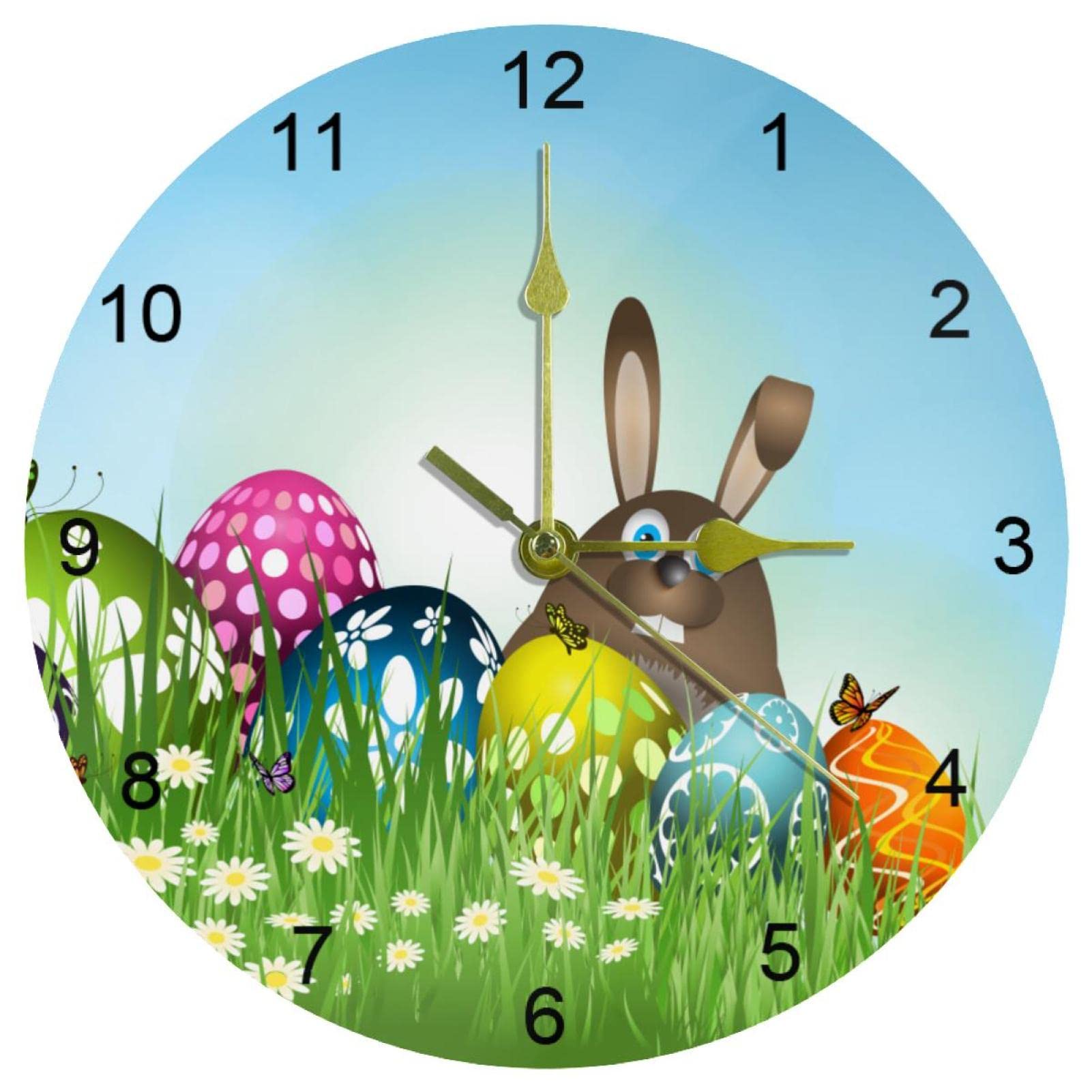 Horloge murale silencieuse 25cm anti-bruit pour chambre et salon