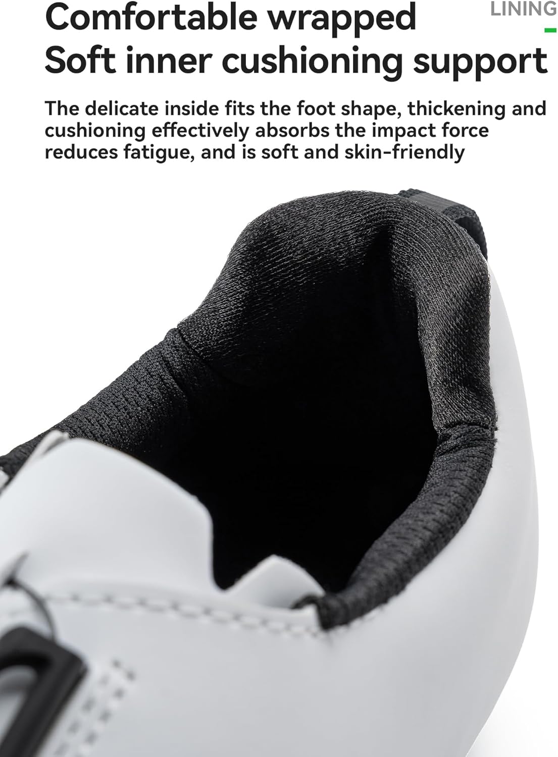 ROCKBROS Cycling Shoes Flat-Pedal(Non-Lock) CR4: Breathable Perforations, Non-Slip Sole, Clipless Outdoors Shoes for Road & Mountain Biking