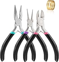 3 Piece Jewellery Pliers, Jewellery Pliers Kit, Jewellery Making Tools, Needle Nose Pliers/Long Nozzle/Chain Nozzles/Wire Cutters Jewellery Making
