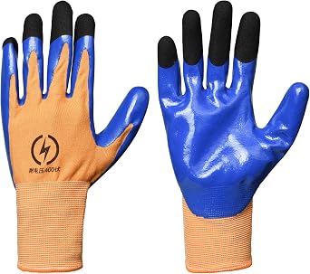 Electrician Gloves,400V Voltage Resistance Insulated Touch Screen Work Glove,Flame Retardant Insulation Safety Gloves,Lineman Insulating Glove,Flexible and Anti Slip