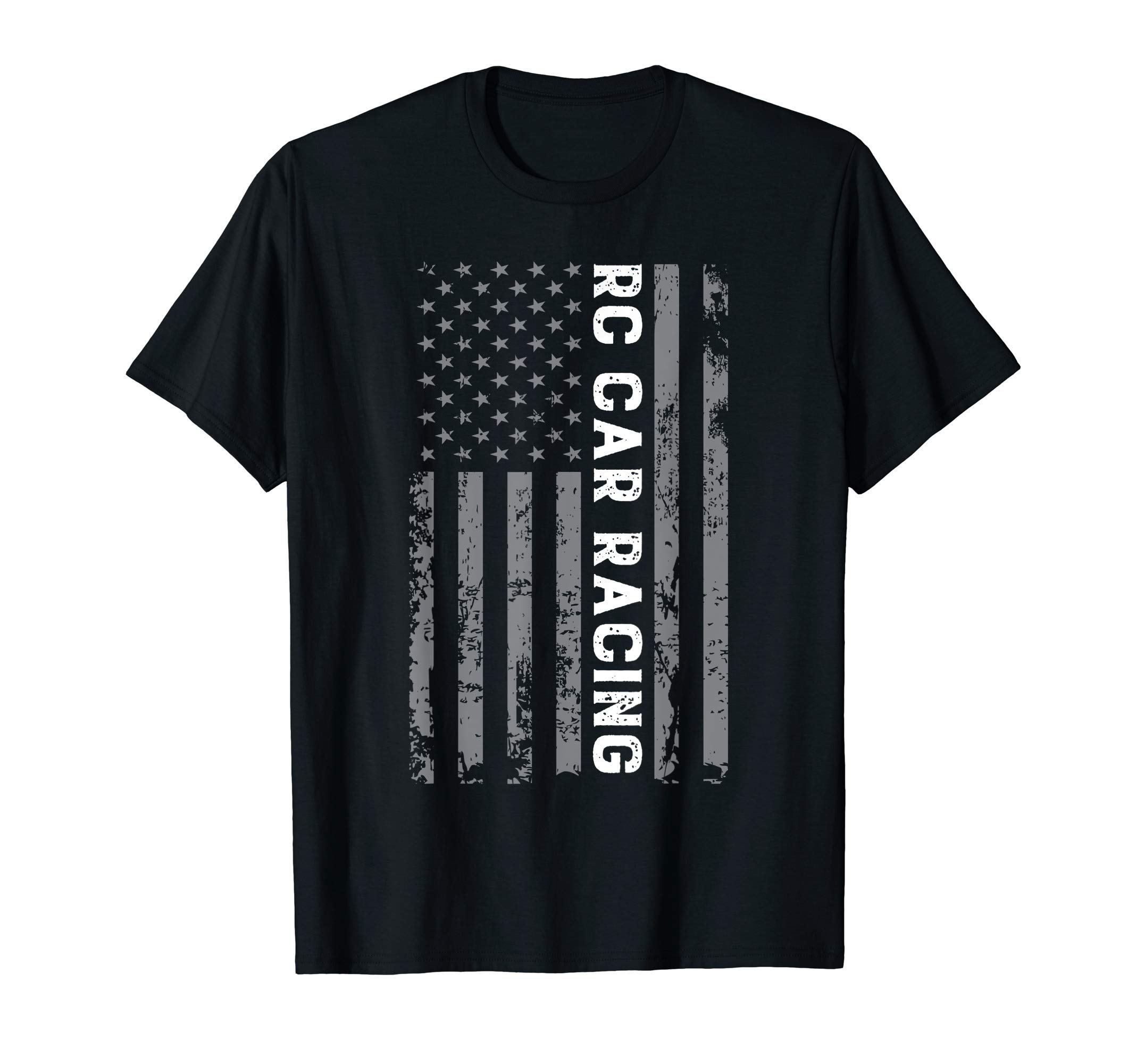 RC Racing American Flag Remote Radio Controlled RC Car T-Shirt