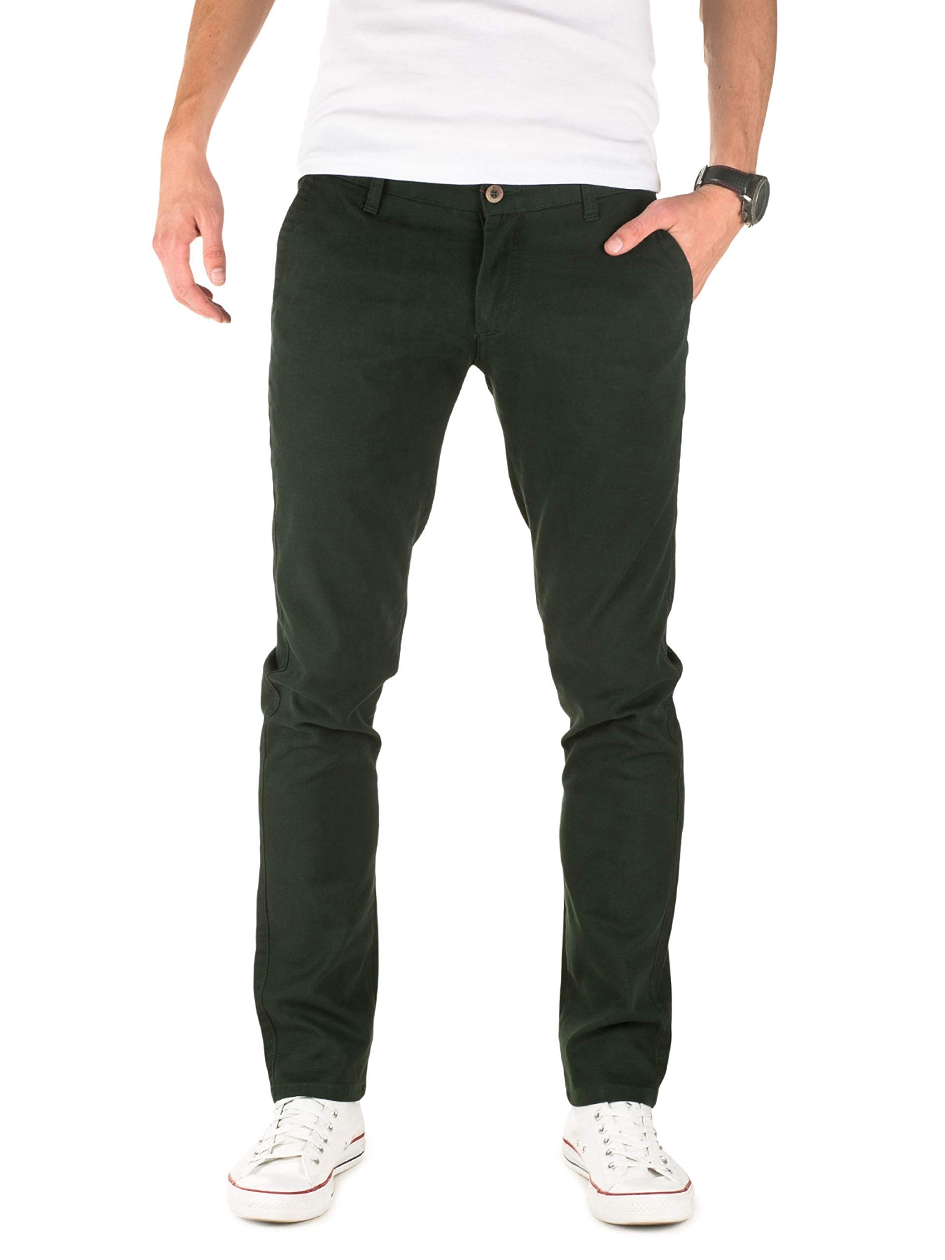 WOTEGA Herren Chinohose Pattern - Slim Fit Chino Hose Gemustert