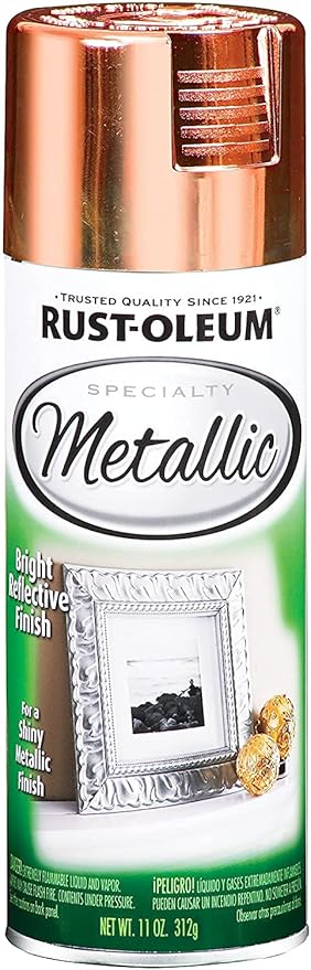 Rust-Oleum 1937830 Specialty Metallic Copper Spray Paint (Copper - 312 Grams)