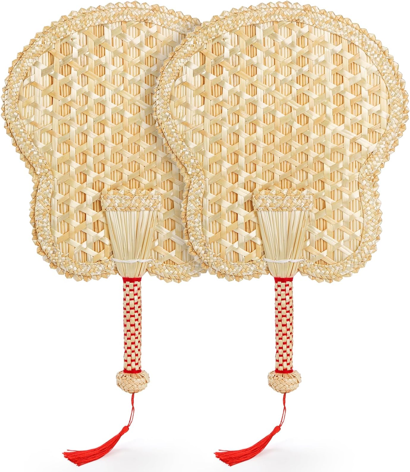 Gaoominy Hand Straw Hand Fan Old