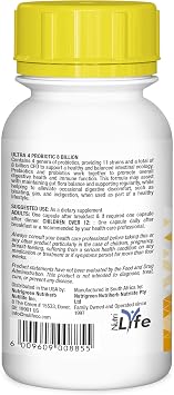 Ultra 4 Probiotic 8 Billion CFU with Prebiotics, 60 Capsules