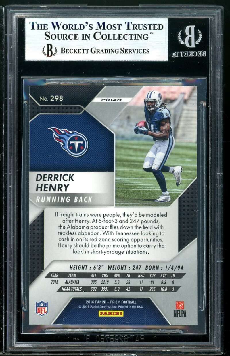 Amazon.com: Derrick Henry Rookie Card 2016 Panini Prizm #298 BGS 9