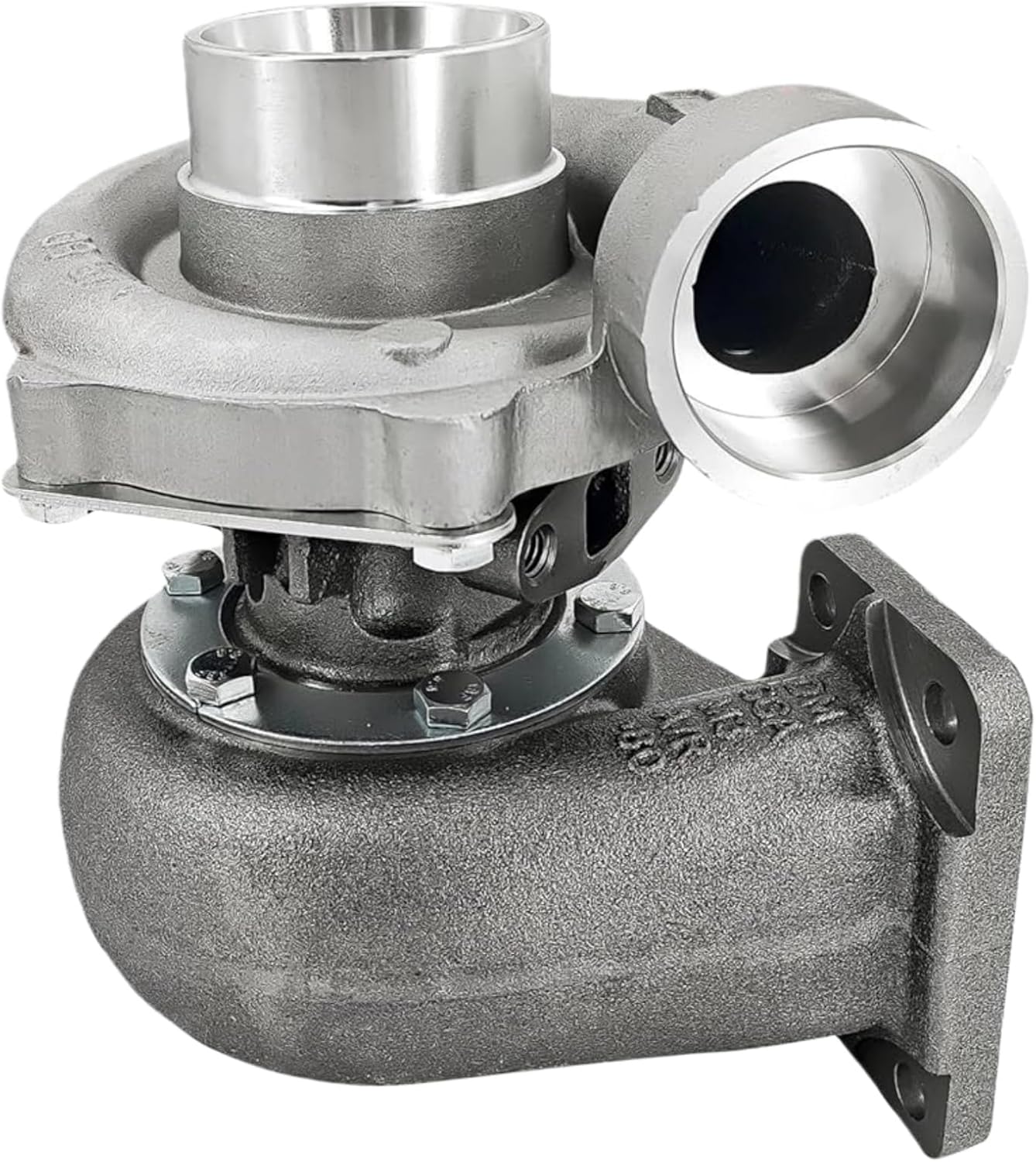 HOLDWELL Turbo T04B32 Turbocharger RE19778 10mm oil port compatible with John Deere Tractor 4040 Combine 6600 Harvester 5440 Loader 644D Engine 6414D Excavator 690B Grader 770A Scraper 762A