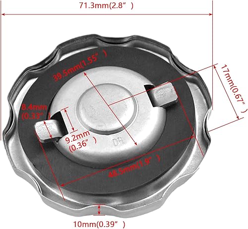 Miniatura 11 de Tapa del depósito de combustible de gas para Coleman CT200U BT200X CT200U-EX para Baja MB165 MB200 Doodlebug Mini Bike para Honda 4HP-13HP Motor
