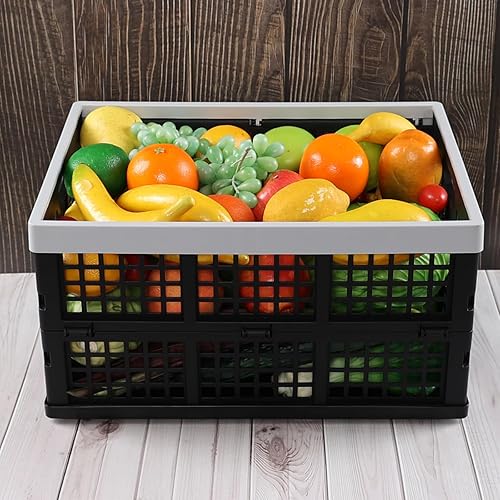 Miniatura 3 de Inhouse 3 paquetes de cajas plegables de leche de 34 cuartos de galón, caja de almacenamiento plegable de plástico