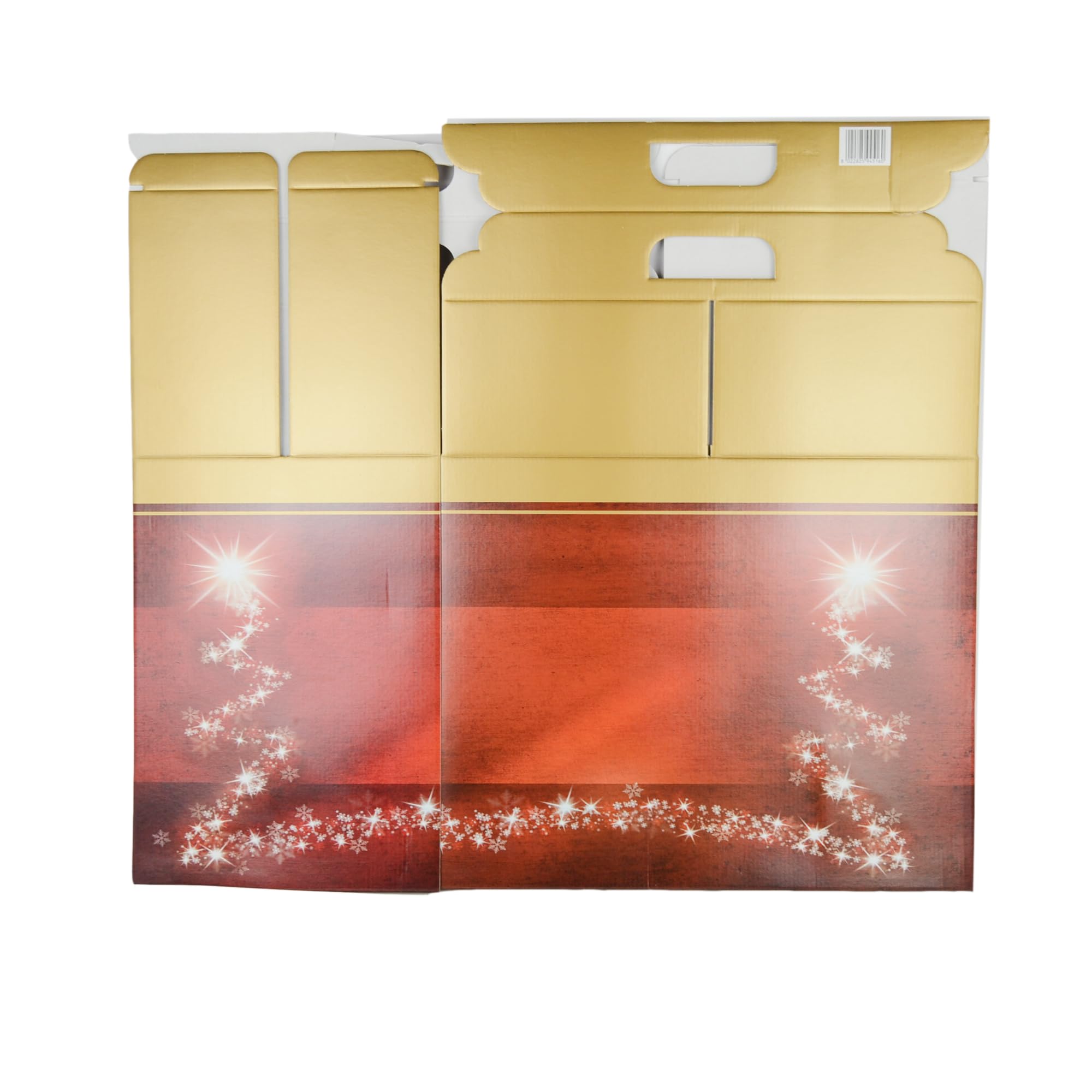 PZ 10 SCATOLE REGALO CON MANICO 43,5x25,5x35 CM IDEALI PER CREARE PACCHI NATALE STRENNE REGALO FESTA