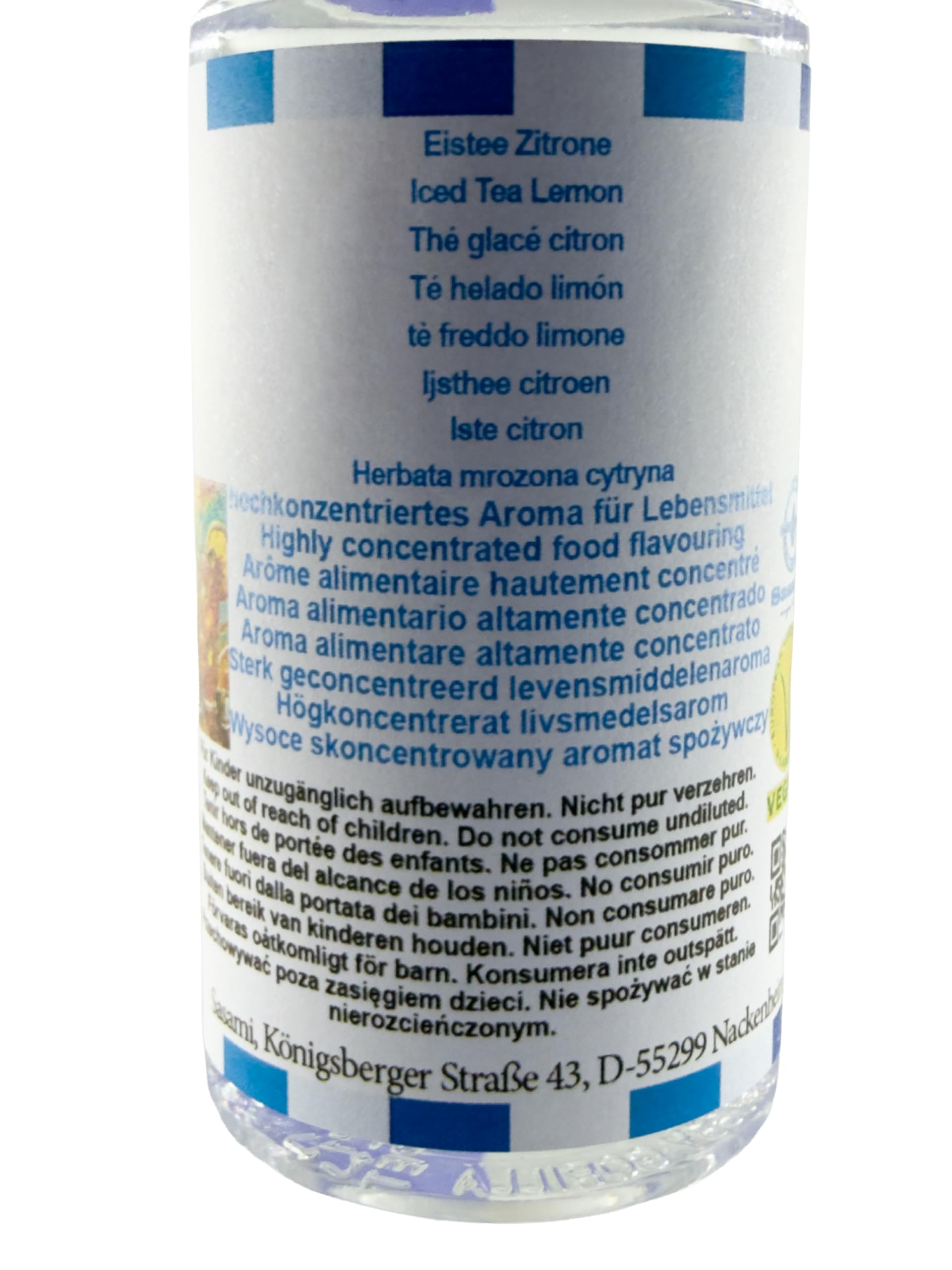 Herbata mrożona cytryna aromat koncentrat – Wegański – Sasami – 100ml