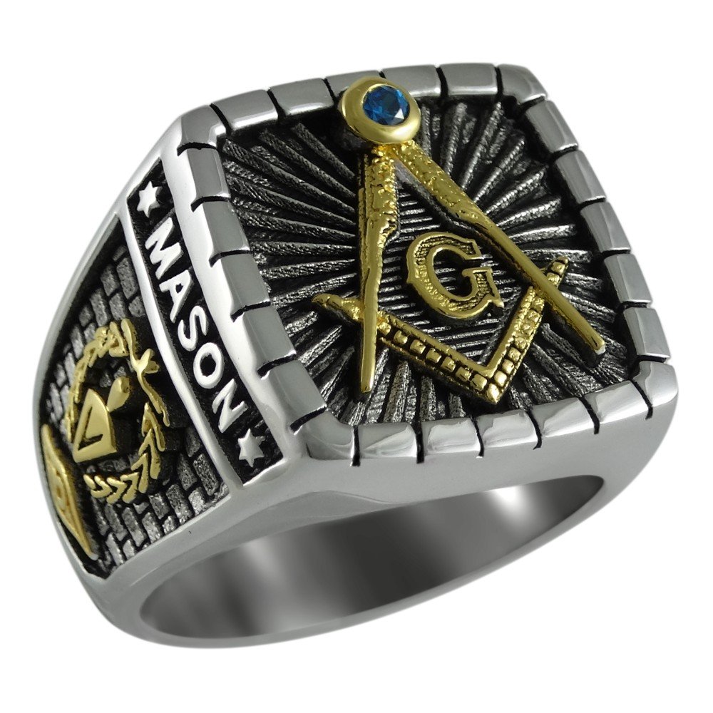 K18 フリーメイソンリング Amazon | フリーメイソンリング メンズ ゴールドカラーフリー