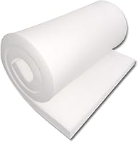 FoamTouch High Density Polyurethane Foam 3x24x72 Inches 44lb Compression - Upholstery Cushion Foam Sheet, White