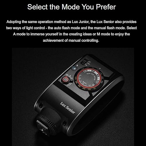 Miniatura 7 de Godox Lux Senior Retro Cámara Flash 6000200K GN14 1700mAh Speedlite AutoManual Portátil Plegable Reflector Speedlight para Sony Canon Nikon Fuji