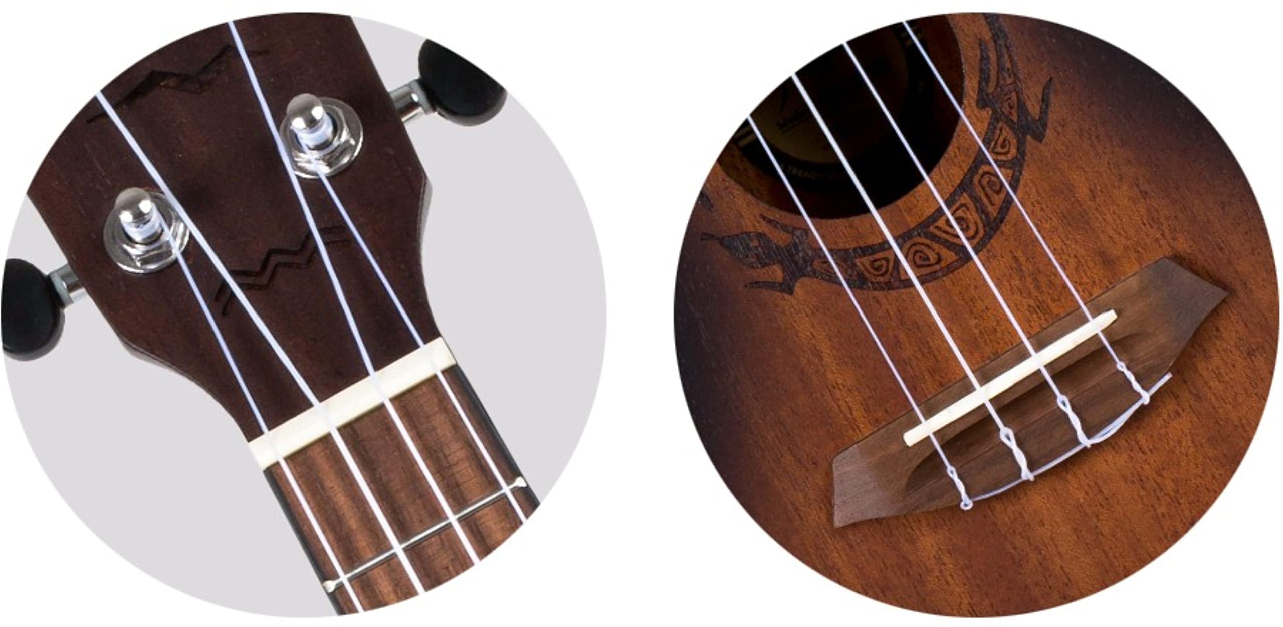 DUC380 ukulele koncertowe - bursztynowe