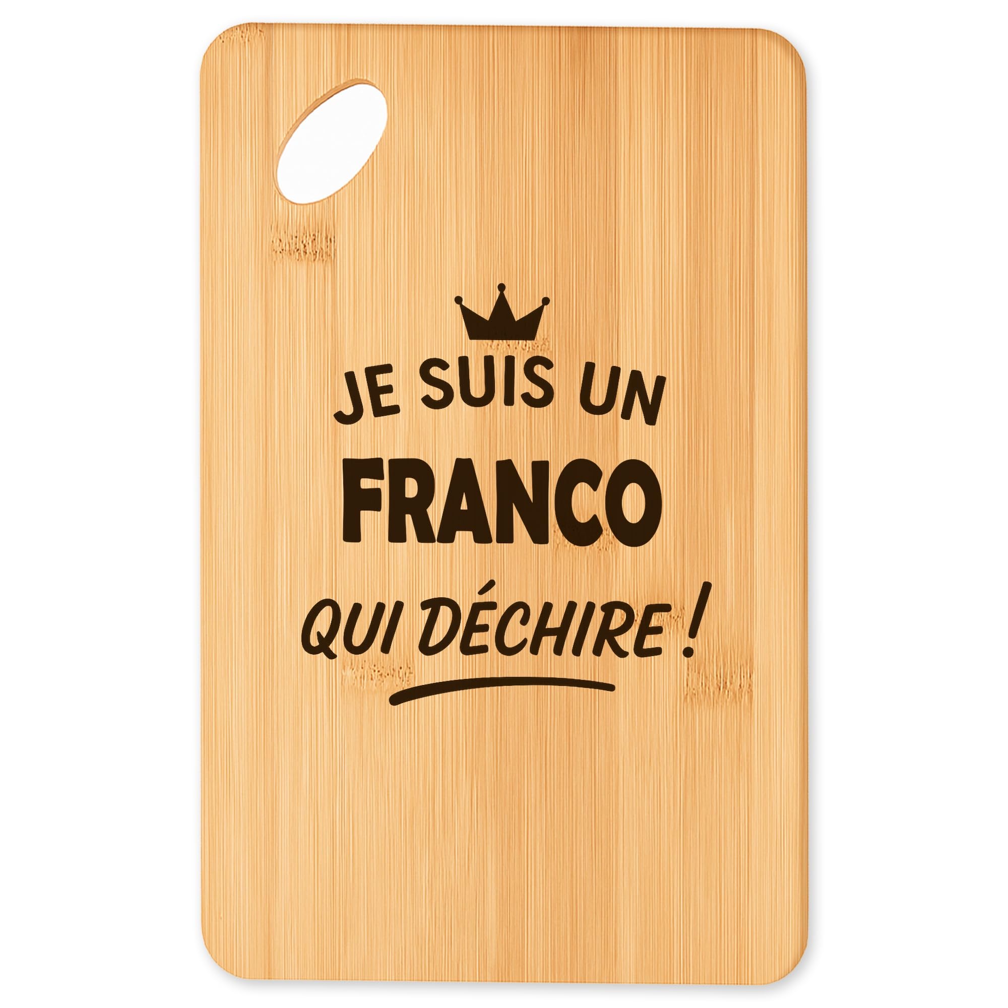 Planche à découper en bambou haut de gamme - Élégant plateau apéro de table Franco