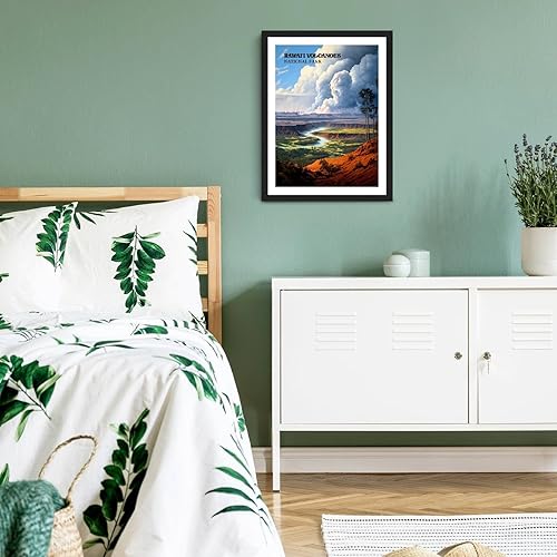 Miniatura 6 de Eleville 18X24 Unframed Hawaii Volcanoes National Park Hawaii Retro Geography Abstract Illustration Art Print Poster Wall Office Home Decor wgn887