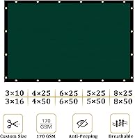Vista 3 de Shade&Beyond - Pantalla de privacidad para valla de 4 x 50 pies, resistente, 170 GSM, cubierta de malla para pared, jardín, patio trasero
