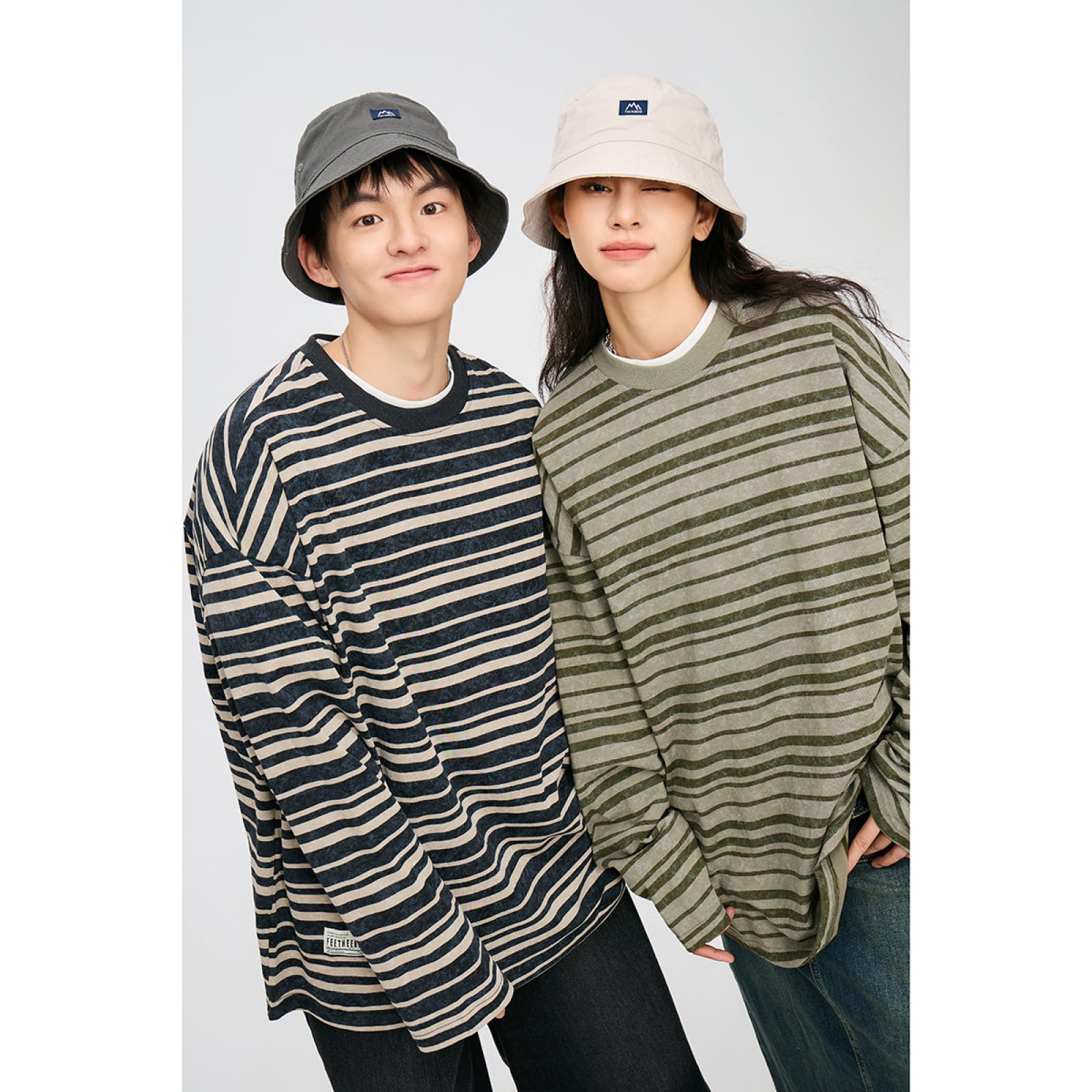 Camiseta Unisex De Algodón Pesado, Camiseta De Manga Corta Informal, Suave Y De Gran Tamaño,Básica,Camiseta A Rayas De Manga Larga, Cuello Redondo Holgado.,Negro,l