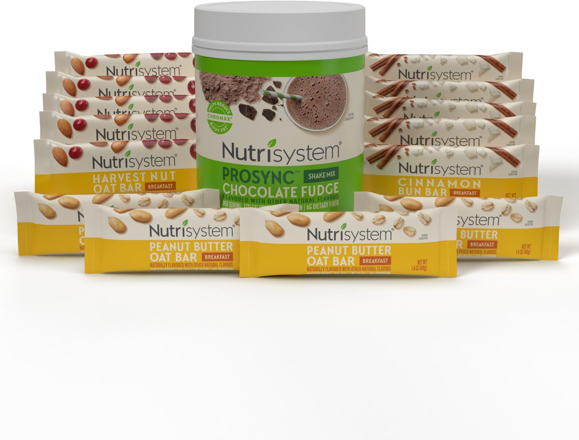 Nutrisystem® 14-Day High-Protein Breakfast Bundle with Bars & Shakes, 28 Servings