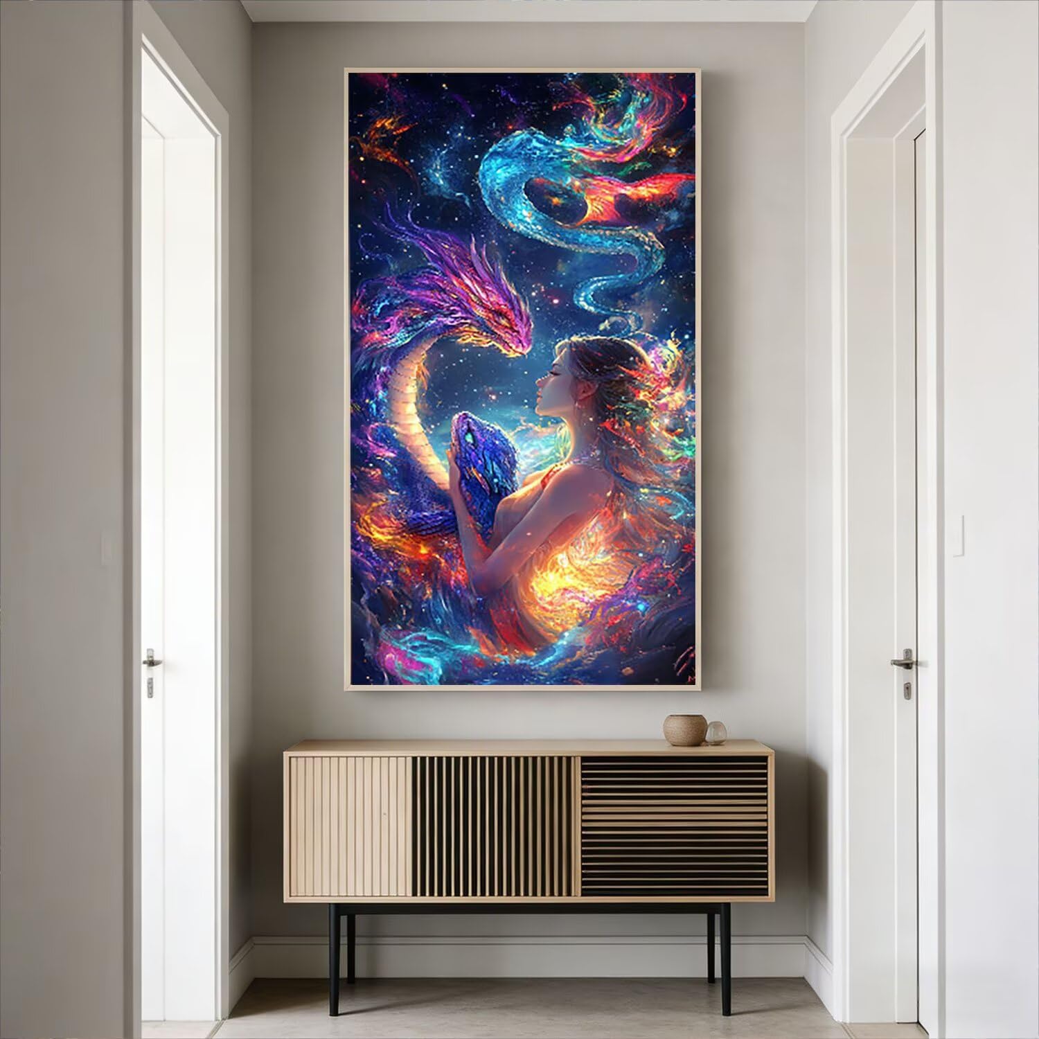 Malowanie według numerów dla dorosłych, kompletny zestaw DIY akrylowe kolorowanki na płótnie 100 x 200 cm, obrazy i pędzle w zestawie, kreatywna aktywność ręczna dla początkujących, dekoracja ścienna