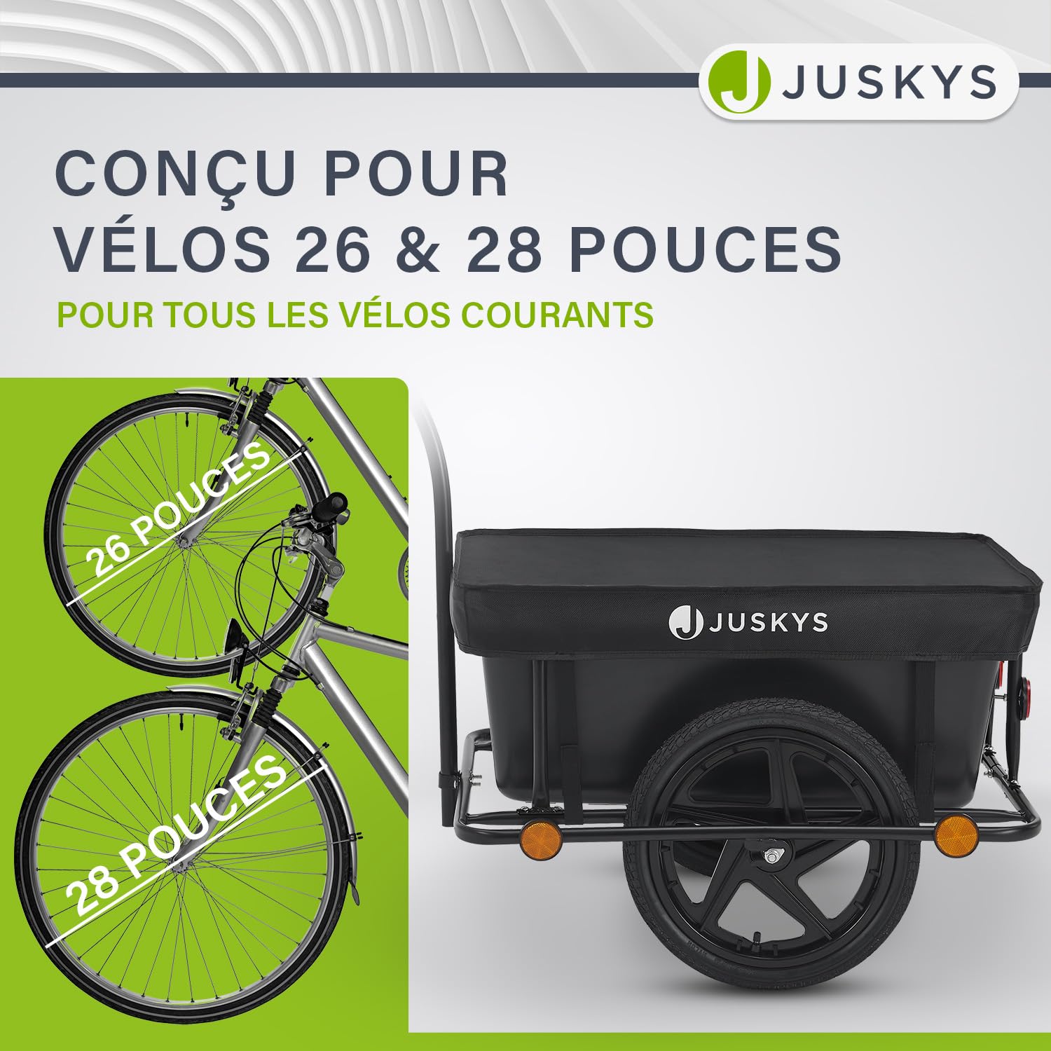 Remorque de bicyclette 90 litres