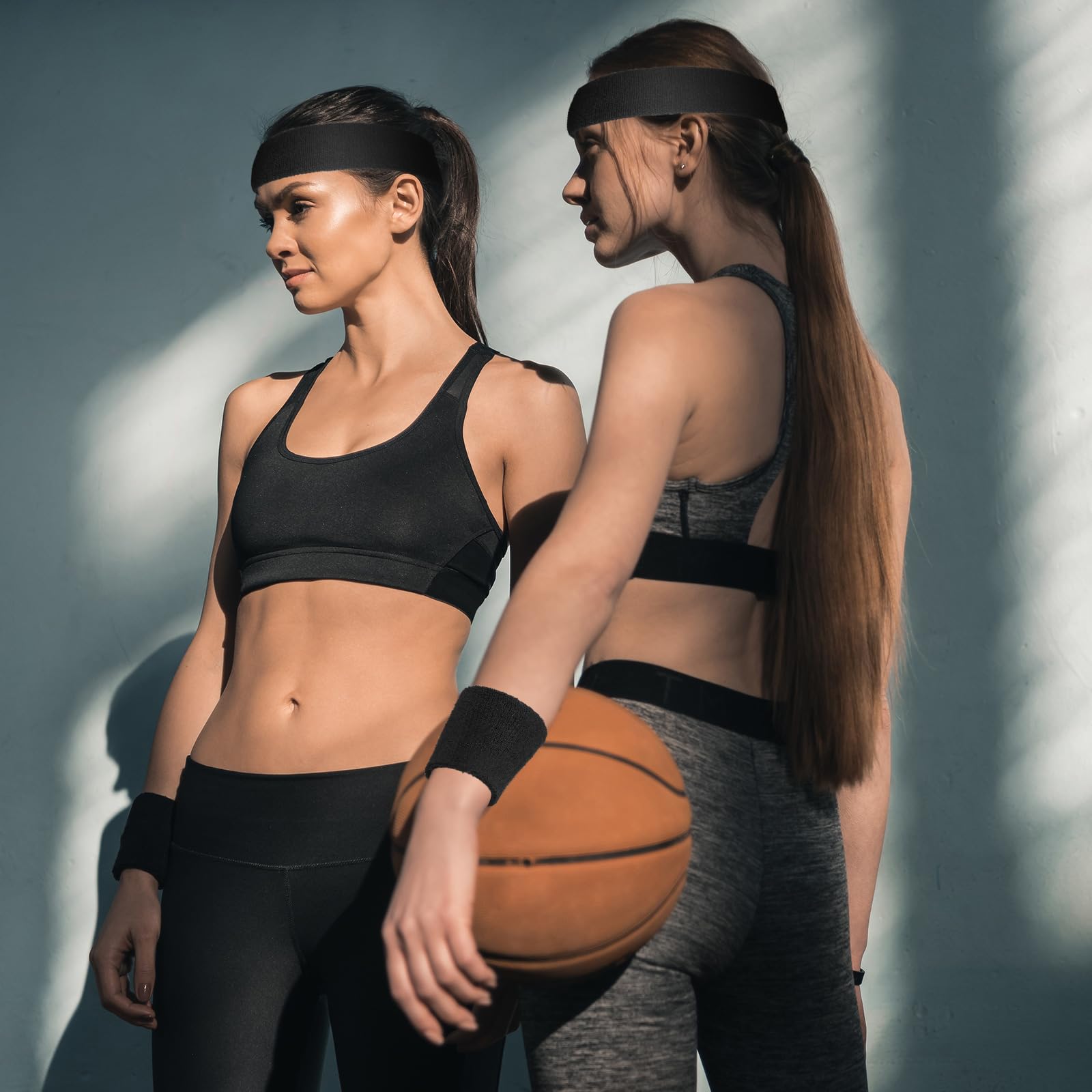 Zestaw neonowych opasek dresowych – 72 szt. sportowych opasek na głowę i opaski na nadgarstek na zawody sportowe, imprezy, gimnastykę, tenis, idealne dla mężczyzn i kobiet
