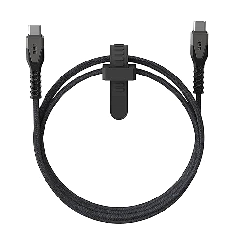 URBAN ARMOR GEAR UAG - Cable resistente Kelvar Core USB-C a USB-C de 5 pies 4.9 ft, 60 W, suministro de energía PD reforzado con carga rápida para