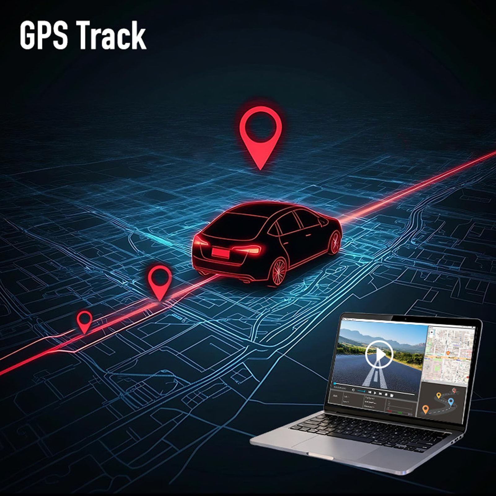 Bewinner Dash Cam 4K per Auto con Visione Notturna a 4 Obiettivi Anteriori | Corpo in Lega di Alluminio ABS, Registratore DVR per Veicolo, Telecamera Retromarcia, Supporto Scheda da 128 GB, App WiFi