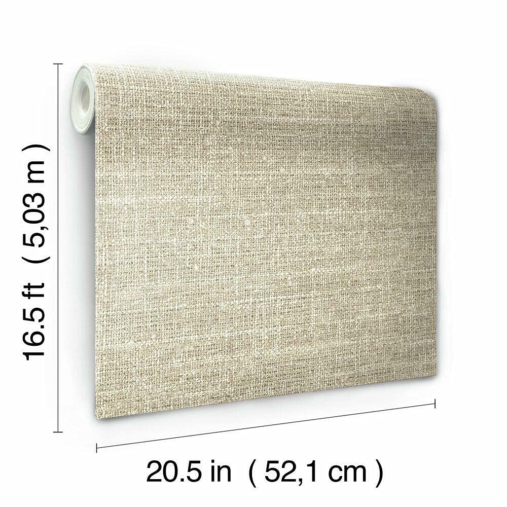 RoomMates RMK11330WP Brown Faux Tweed Peel and Stick Wallpaper, 52.1 x 52.1 cm - Image 3