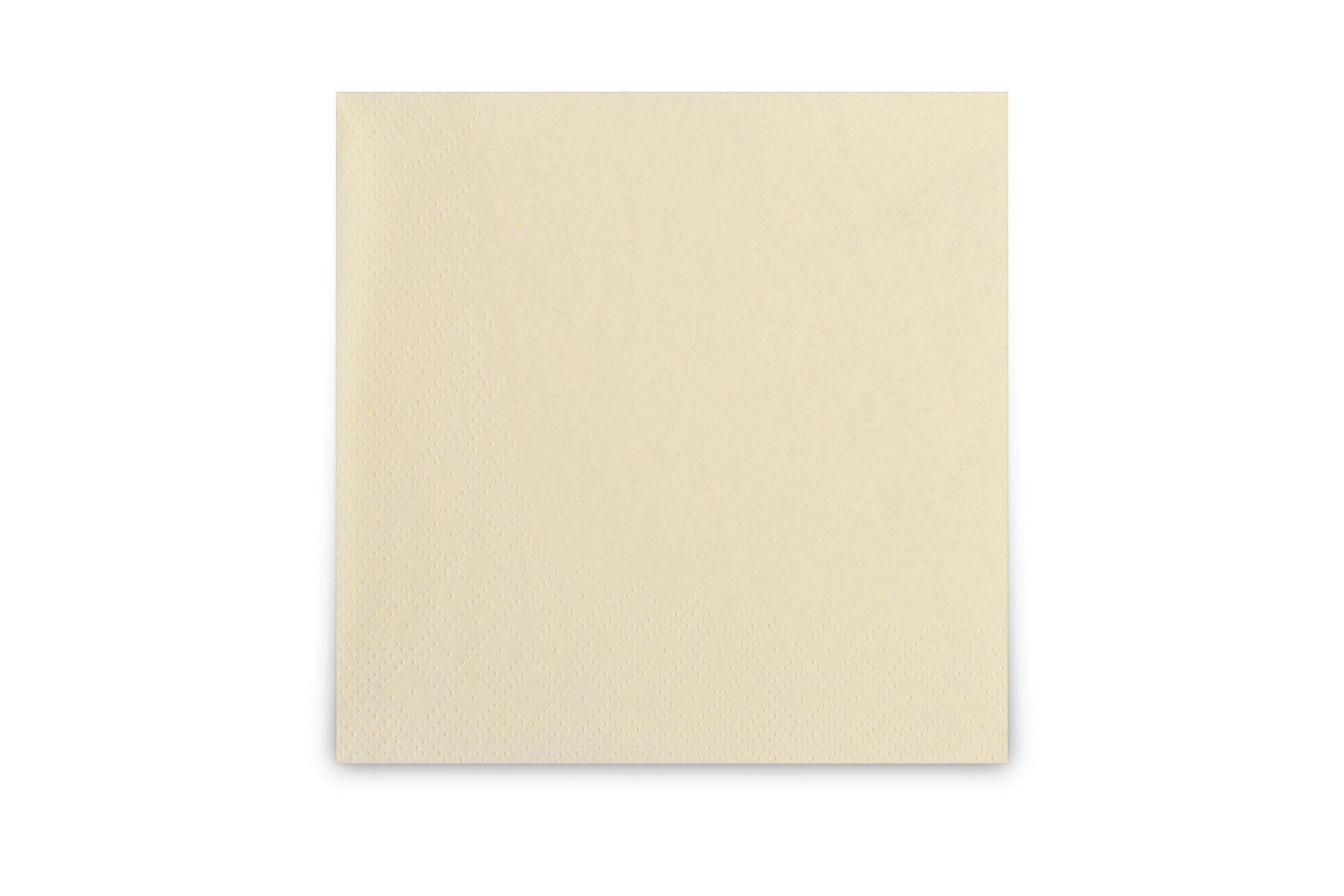 Amscan - Tovaglioli da cocktail, 2 pz, 24 x 24 cm, colore: Crema