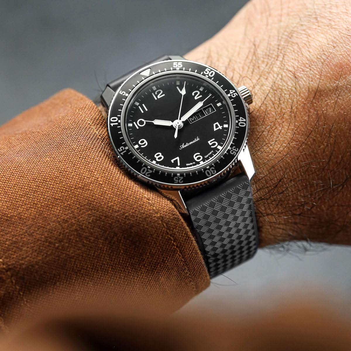 ZULUDIVER Bracelet de montre en caoutchouc StormForce