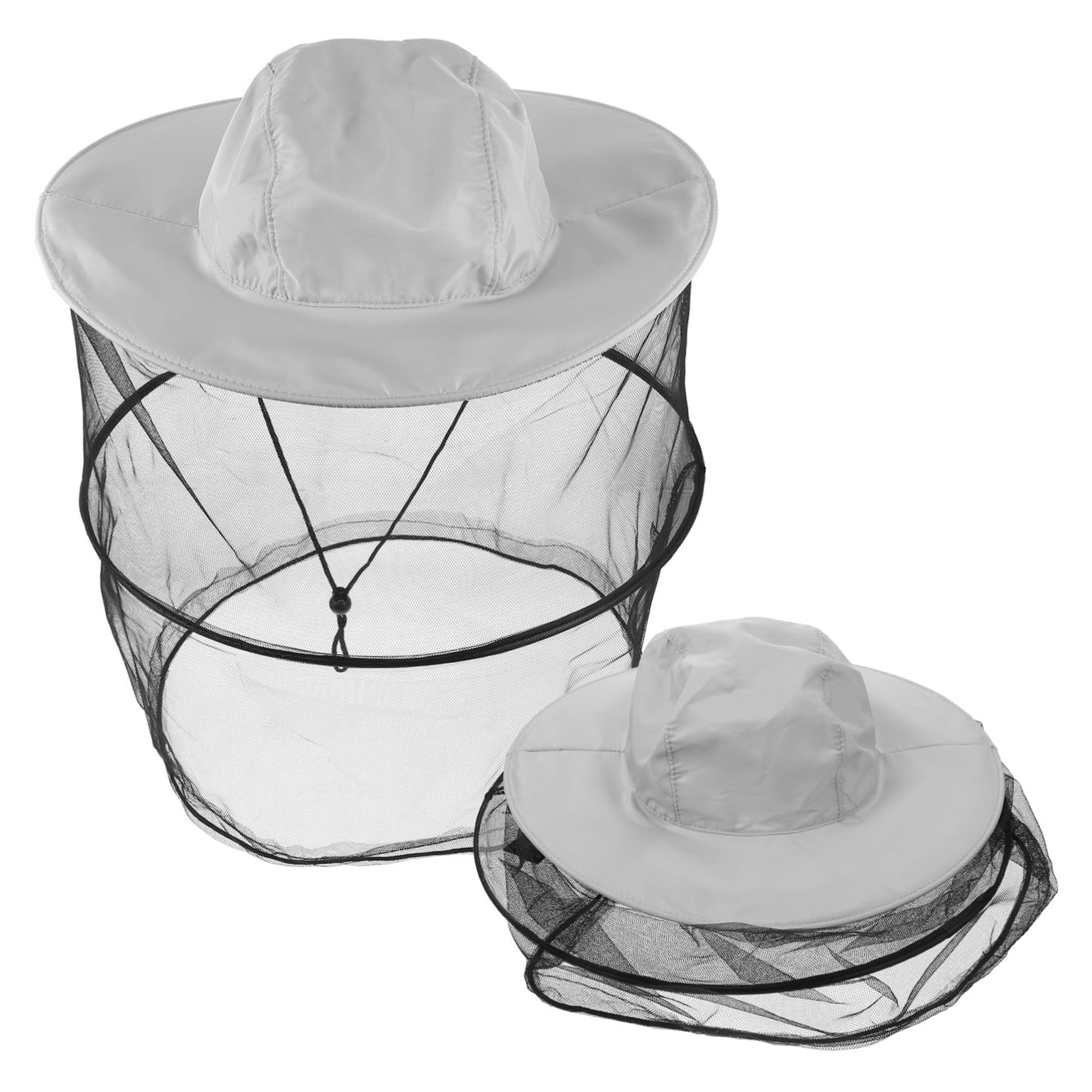 ToyvianToyvian 2pcs Sun Protection Beekeeping Hat Caps Outdoor Clothing Sun Protection Hat Veil Has Face Masks Cape Hats Outfits Beekeeper Hat Bee Keeper Hat and Face Covering Polyester Hood Fold