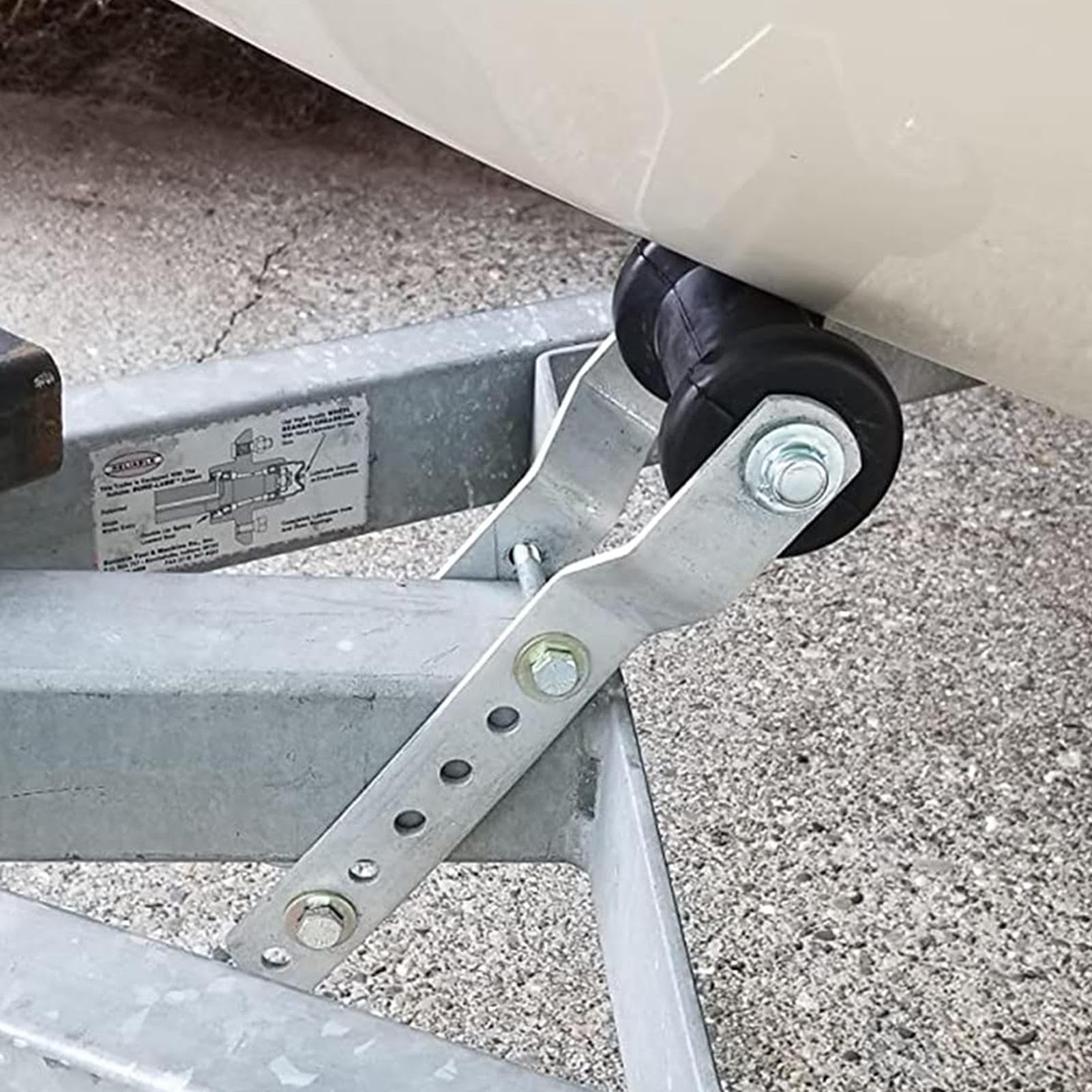 Generico Barche Rolling Keel - Rulli in Gomma per rimorchio per Durata, Attrezzatura Marina da 5 Pollici | Gruppo di del Pannello in Acciaio, per Il Trasporto Pesante, di Supporto Fort