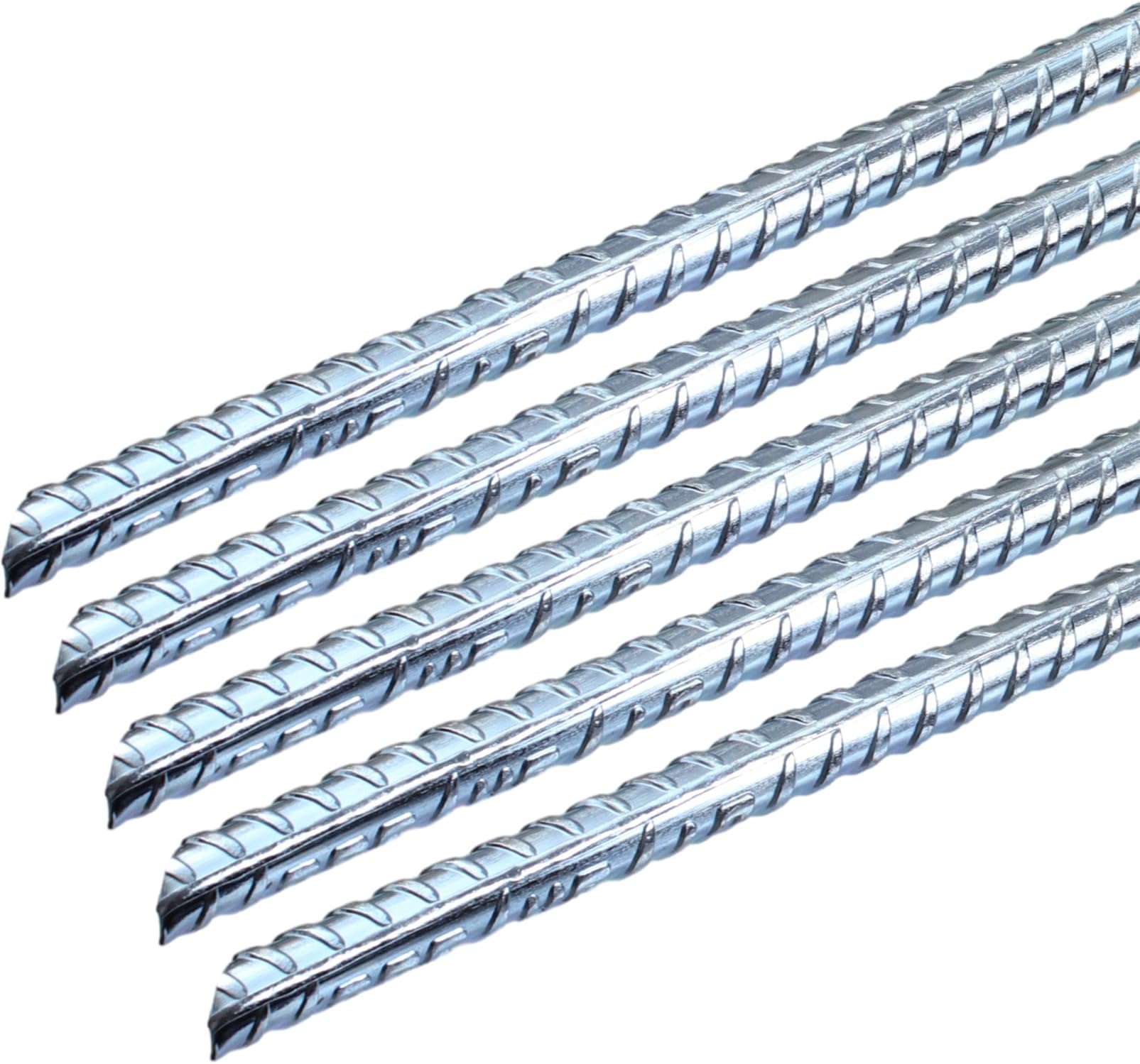 Ground Rebar Stakes Heavy Duty Straight Ground Anchors Steel Plant Support Garden