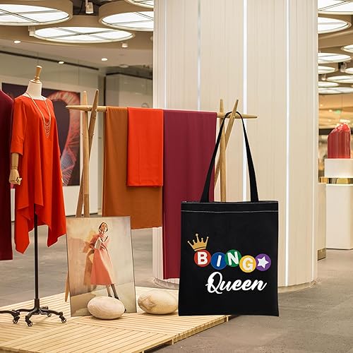 Miniatura 7 de MBMSO Bingo Queen - Bolsa de mano para amantes del bingo, regalos de bingo, bolsa de bingo, regalos para jugadores de bingo