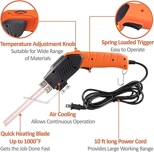 Miniatura 2 de JIADING Kit de herramientas de corte de espuma de poliestireno, para uso continuo (cuchillo caliente eléctrico)