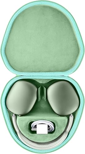 Miniatura 20 de co2CREA Funda Rígida con Modo de Reposo Reemplazo para Auriculares Apple AirPods Max Inalámbricos de Diadema (Funda Rosa Pálido) 3-Estuche