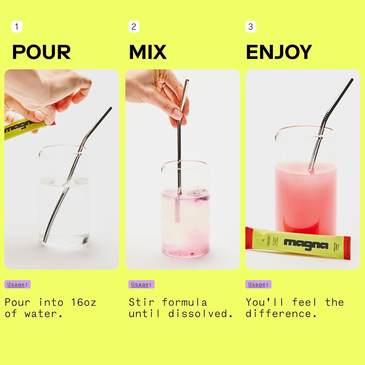 MAGNA Electrolytes Powder Drink Mix for Hydration, Energy & Focus Support with Magnesium L Threonate (28 Servings, Island Punch)