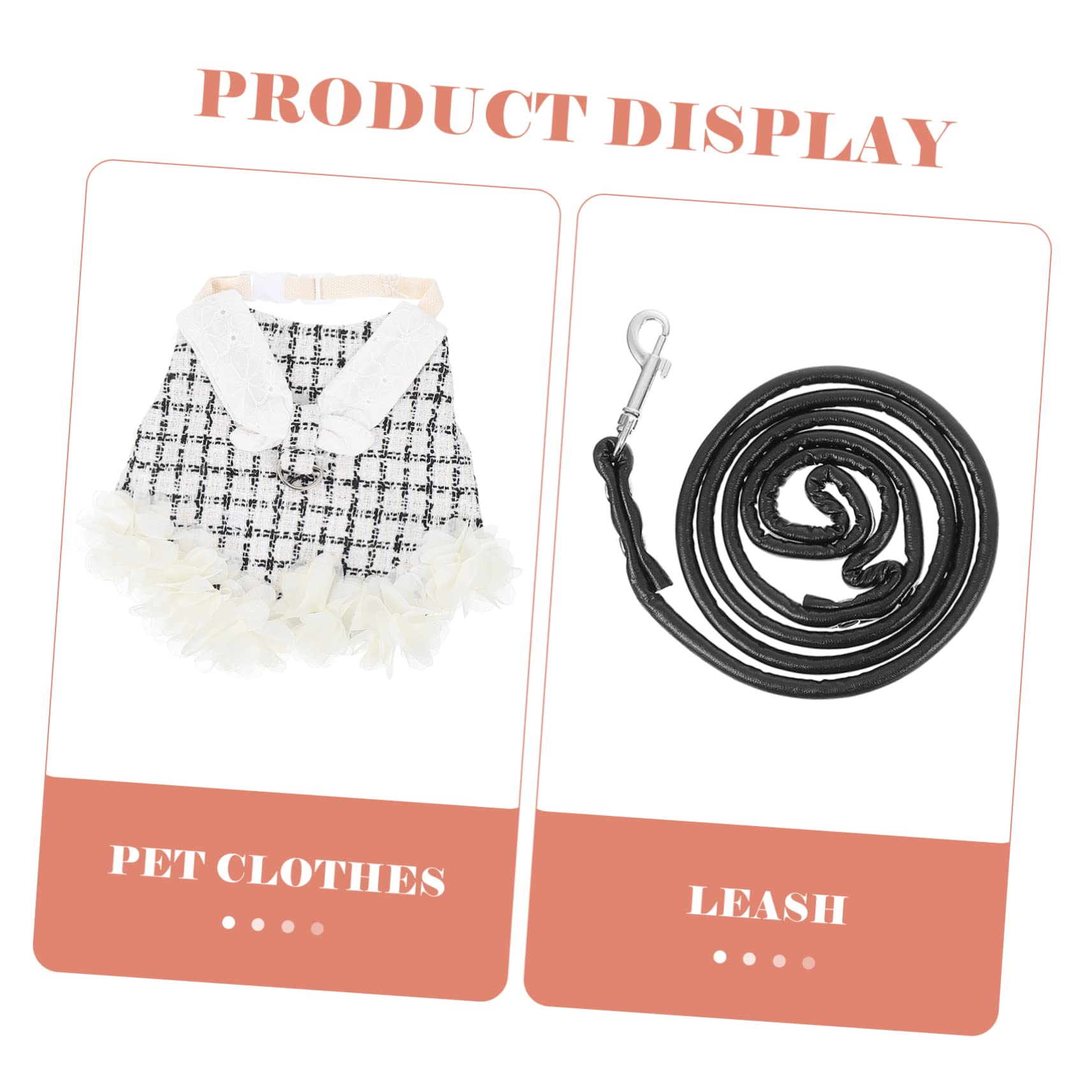 ABOOFAN 3sätze Dekoratives Bunny Geschirr Mit Leine Für Haustiere Niedliches Outfit Für Kaninchen Für Feiertage Und Outdoor-aktivitäten Aus Leichtem Waschbarem Material